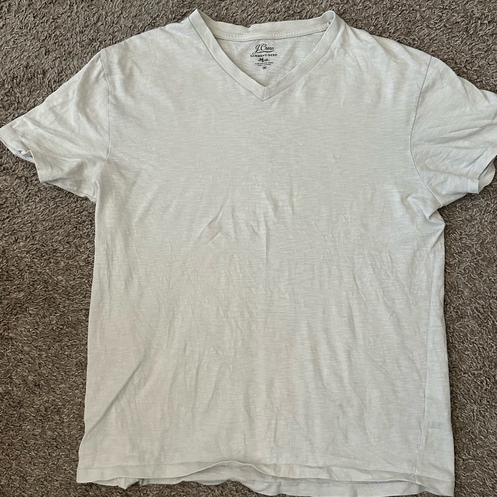 J.Crew Men's White V-Neck T-Shirt